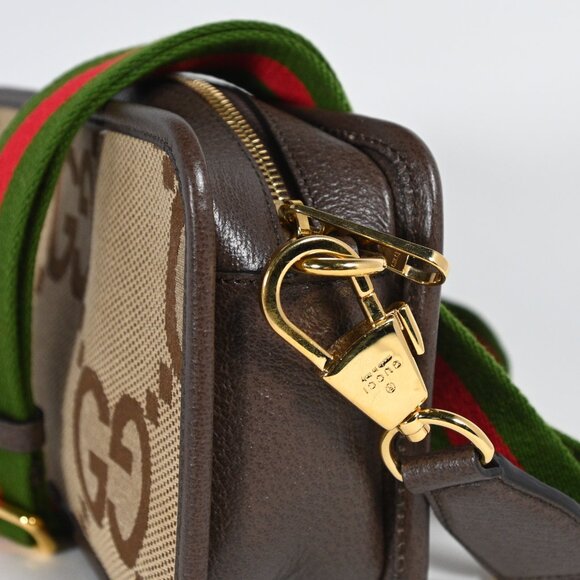 Gucci Jumbo GG Canvas Mini Camera Bag Adjustable Strap With Box & Dust Bag - Picture 10 of 13